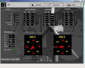A computer screen showing the speed of an aircraft.